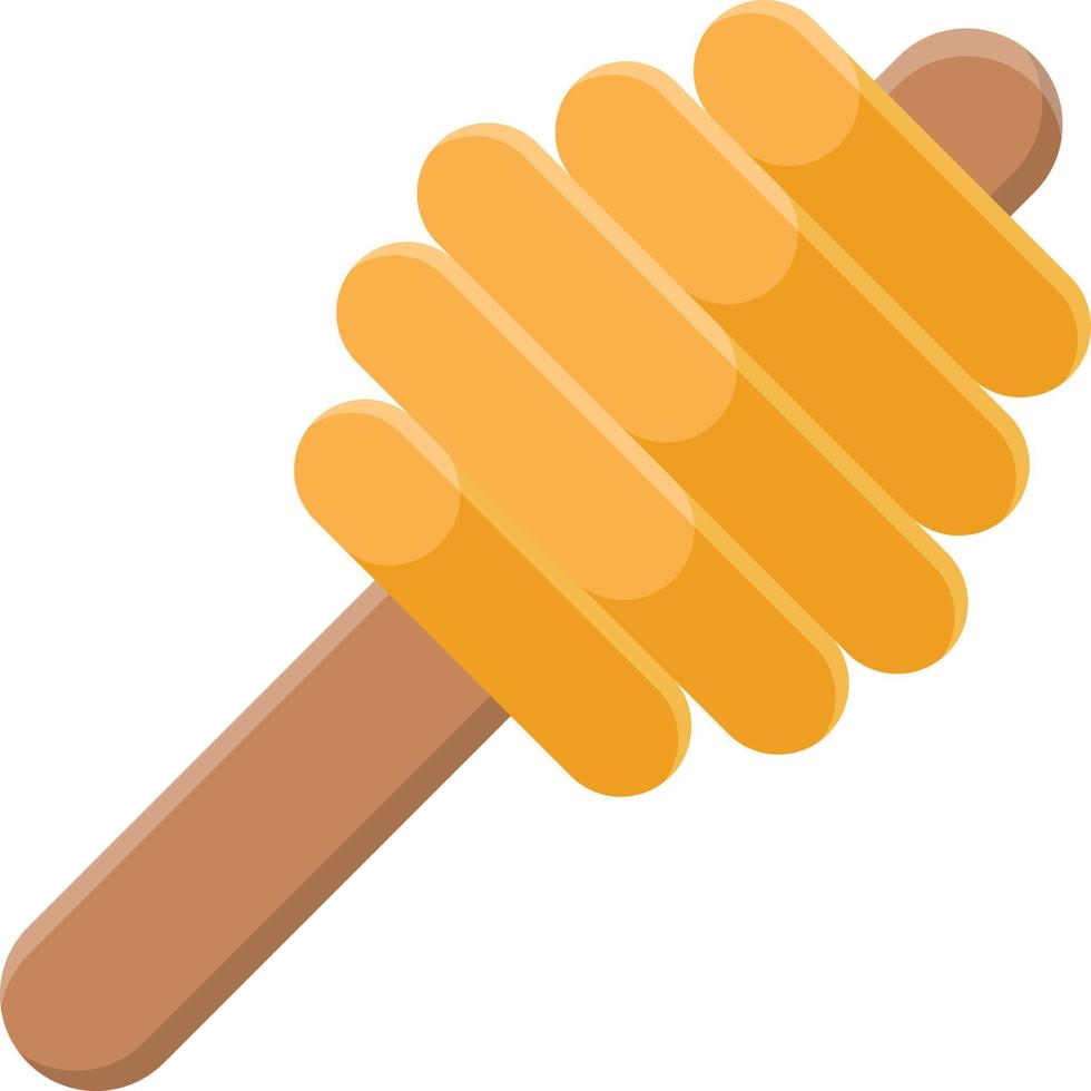 icône plate de miel vecteur