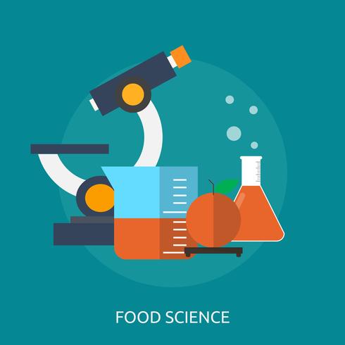 Food Science Illustration conceptuelle Design vecteur