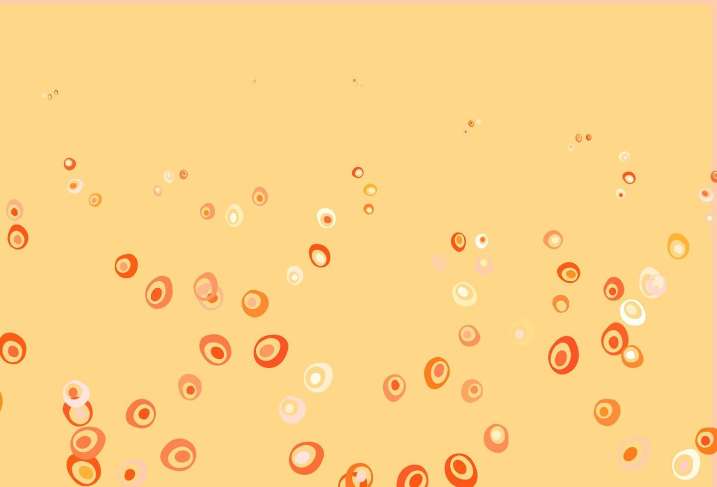 motif vectoriel jaune clair et orange avec des sphères.