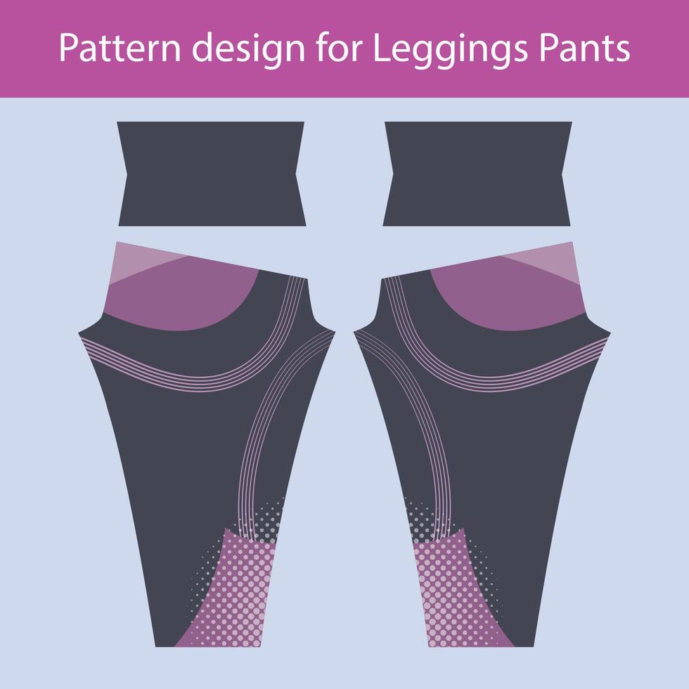 conception de motifs abstraits pour pantalons leggings femme mode gym vecteur