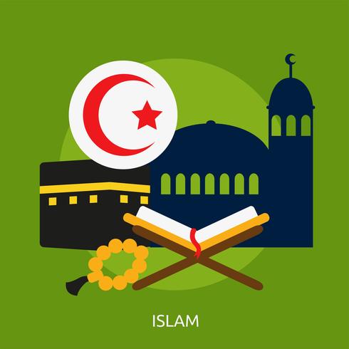 Islam Illustration conceptuelle Design vecteur