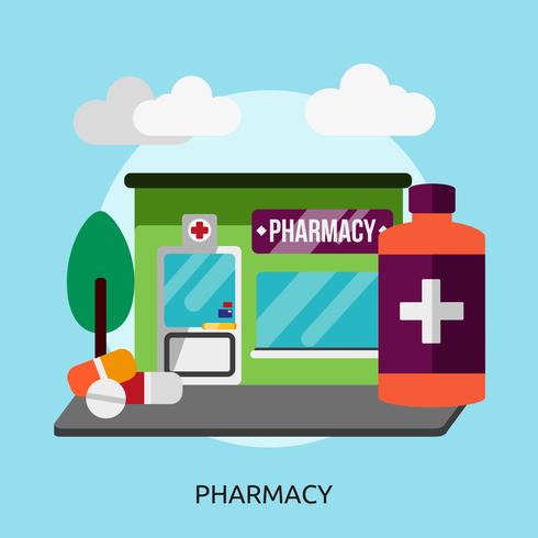 Illustration conceptuelle de pharmacie Design vecteur