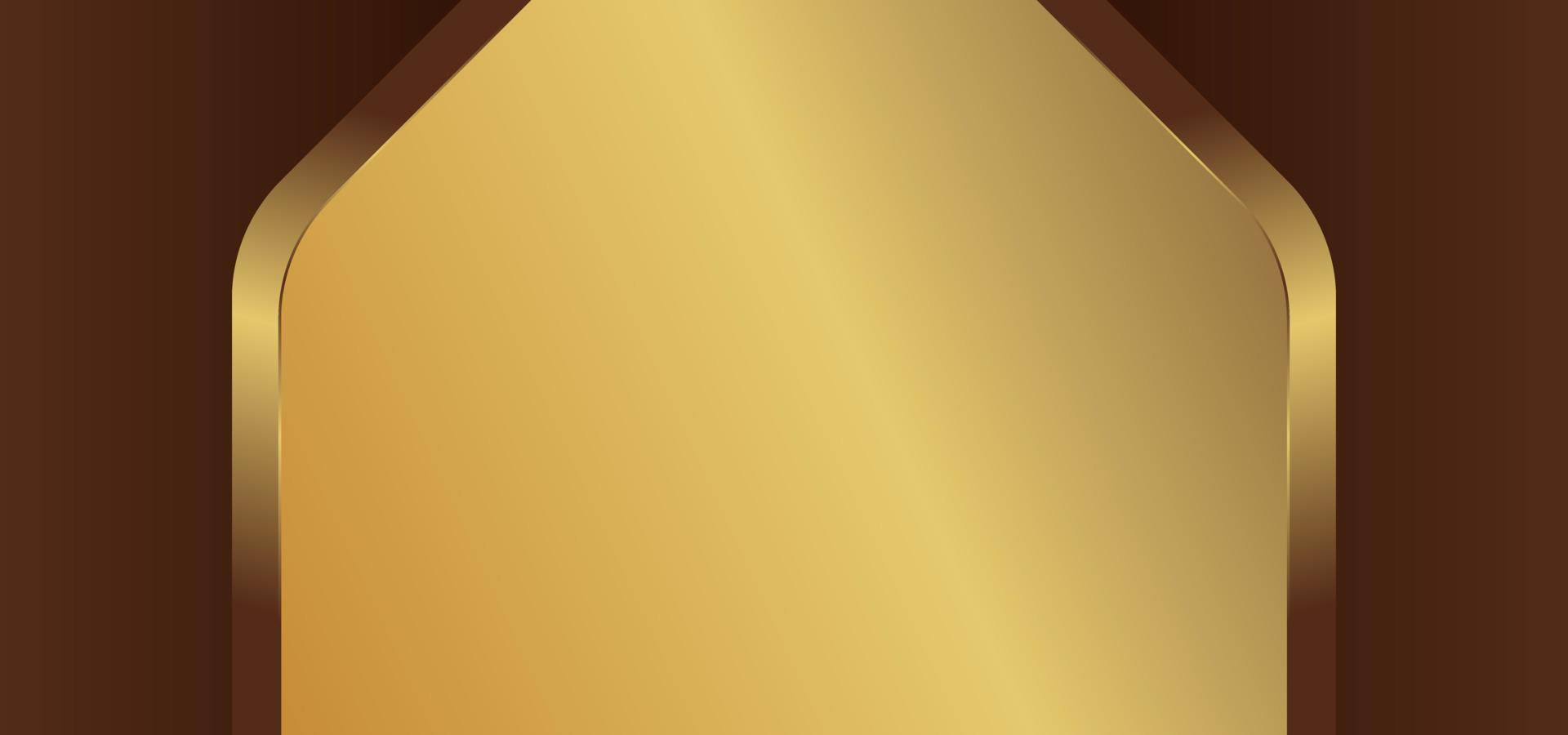 fond de texture dorée avec panneau doré vecteur