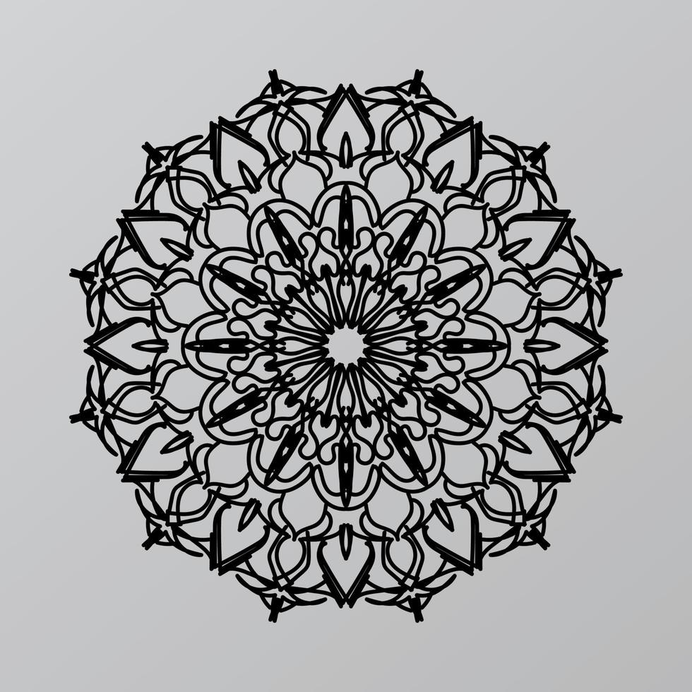 mandalas pour cahier de coloriage. ornements ronds décoratifs. forme de fleur inhabituelle. vecteur oriental, modèles de thérapie anti-stress. tisser des éléments de conception. vecteur de logos de yoga.