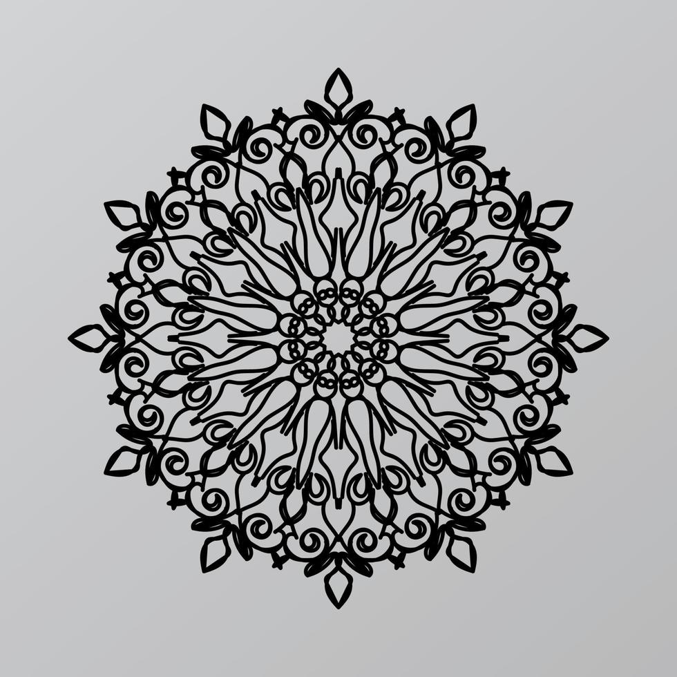 mandalas pour cahier de coloriage. ornements ronds décoratifs. forme de fleur inhabituelle. vecteur oriental, modèles de thérapie anti-stress. tisser des éléments de conception. vecteur de logos de yoga.