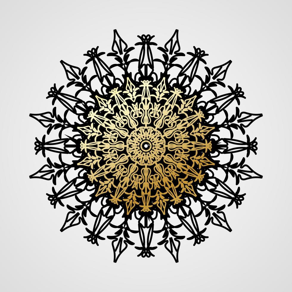 vecteur rond cercle abstrait. style mandala de luxe