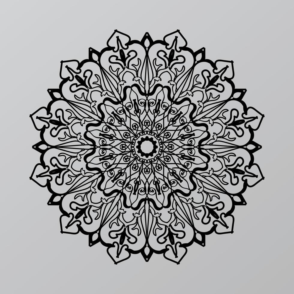 mandalas pour cahier de coloriage. ornements ronds décoratifs. forme de fleur inhabituelle. vecteur oriental, modèles de thérapie anti-stress. tisser des éléments de conception. vecteur de logos de yoga.