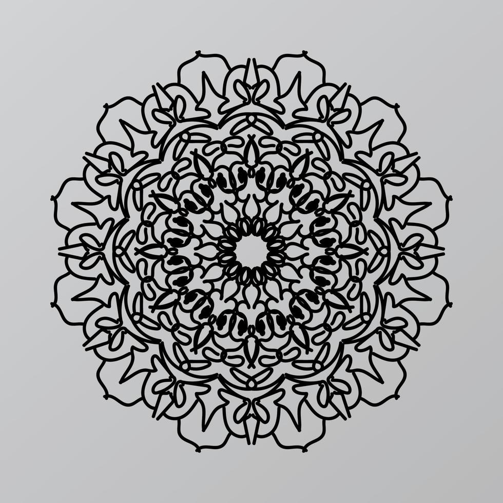 mandalas pour cahier de coloriage. ornements ronds décoratifs. forme de fleur inhabituelle. vecteur oriental, modèles de thérapie anti-stress. tisser des éléments de conception. vecteur de logos de yoga.