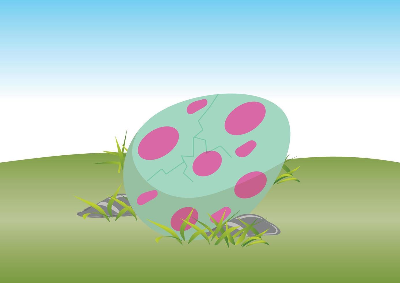 illustration vectorielle d'oeuf de dinosaure vecteur