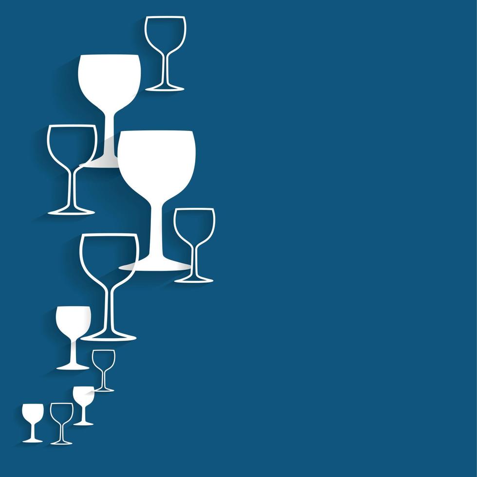 verre d'alcool silhouette illustration vectorielle vecteur