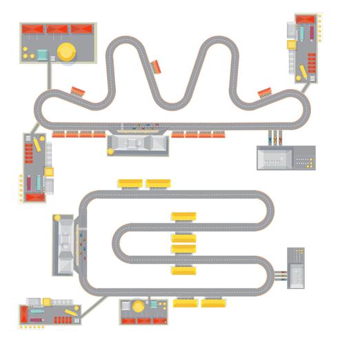 Jeu de circuit moteur vecteur