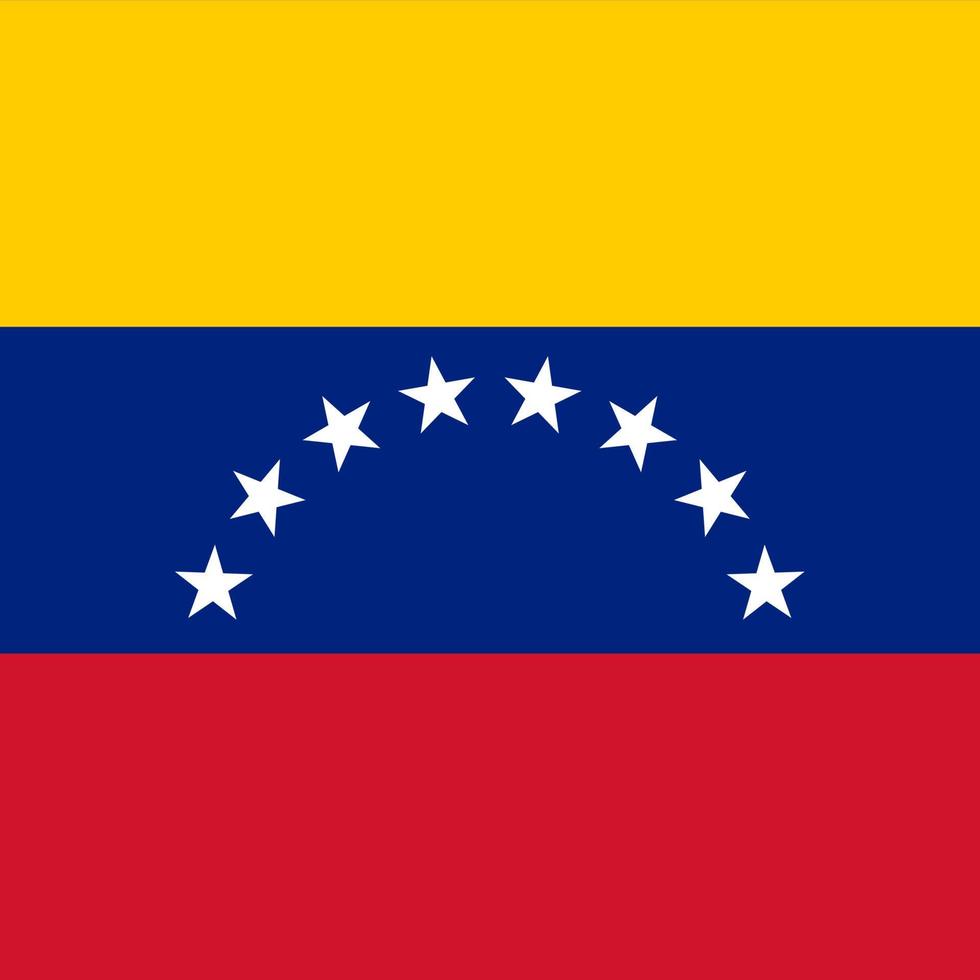 drapeau national carré venezuela vecteur