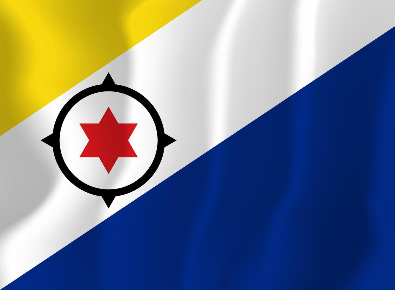 illustration de fond de brandir le drapeau national de bonaire vecteur