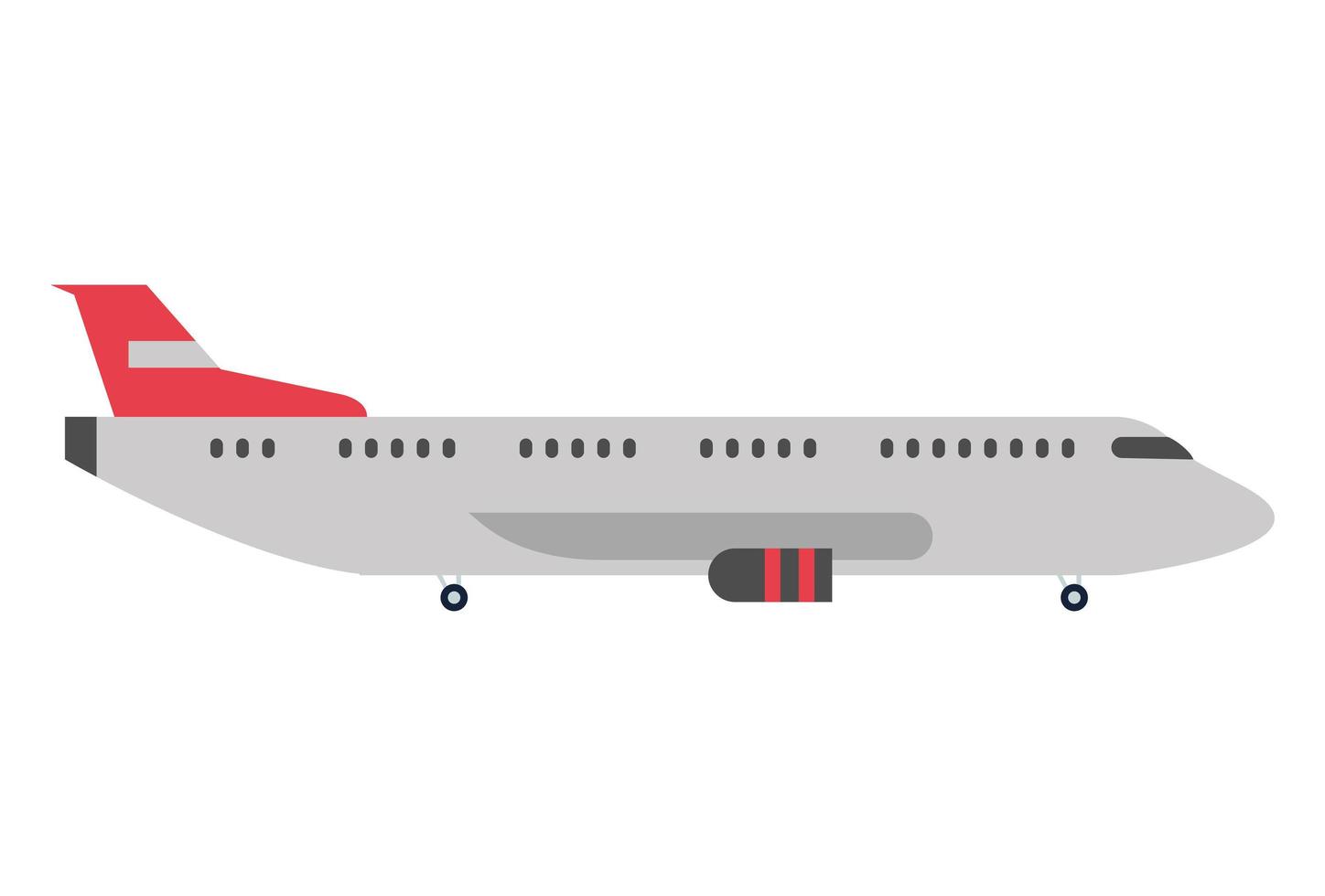 avion de transport commercial vecteur