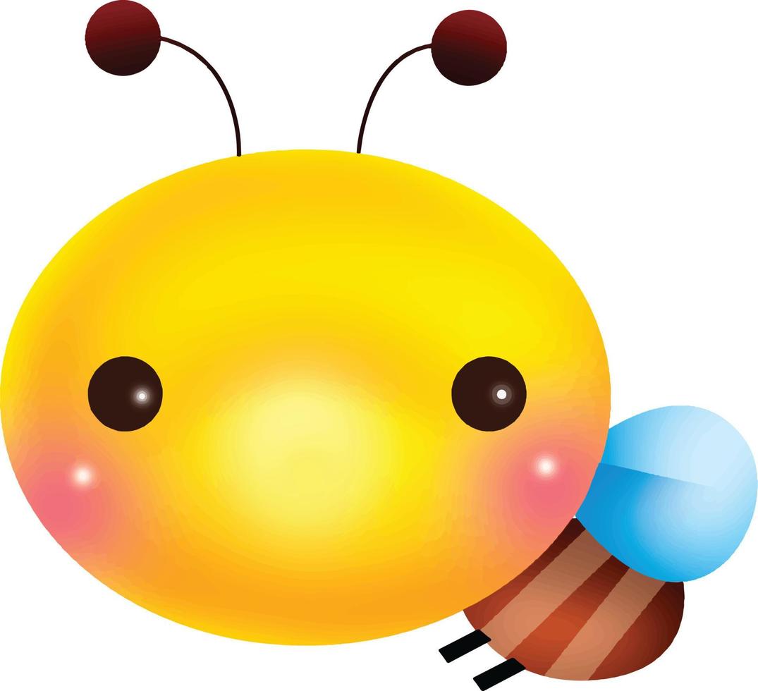 clipart de dessin animé de vecteur d'abeille