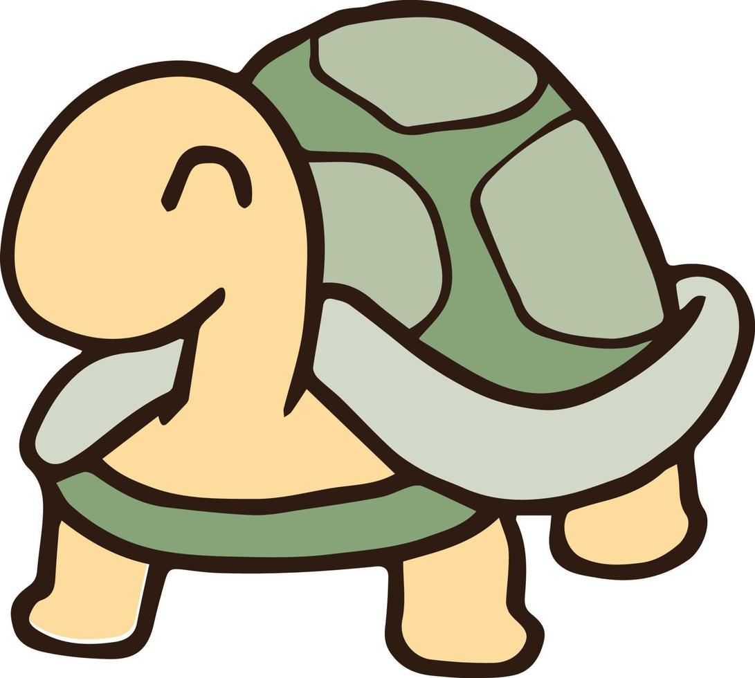 tortue animal vecteur de dessin animé clipart