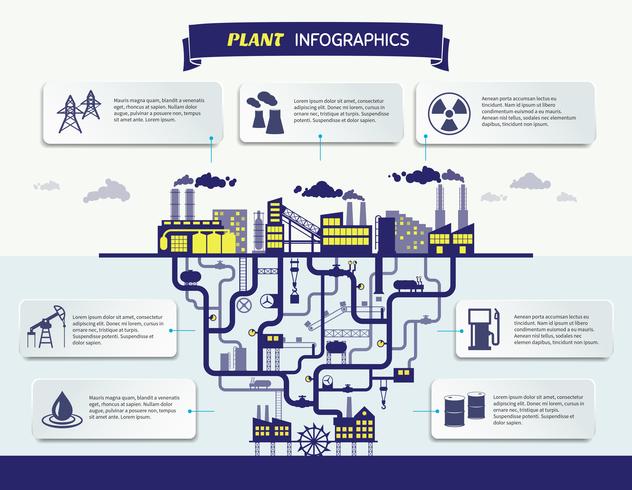 Illustration vectorielle plante infographie vecteur