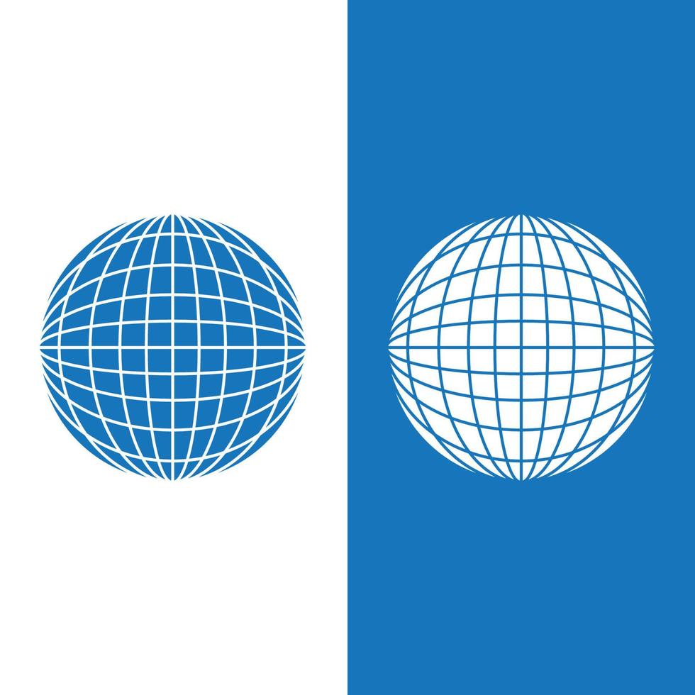 modèle de conception de vecteur de logo de globe