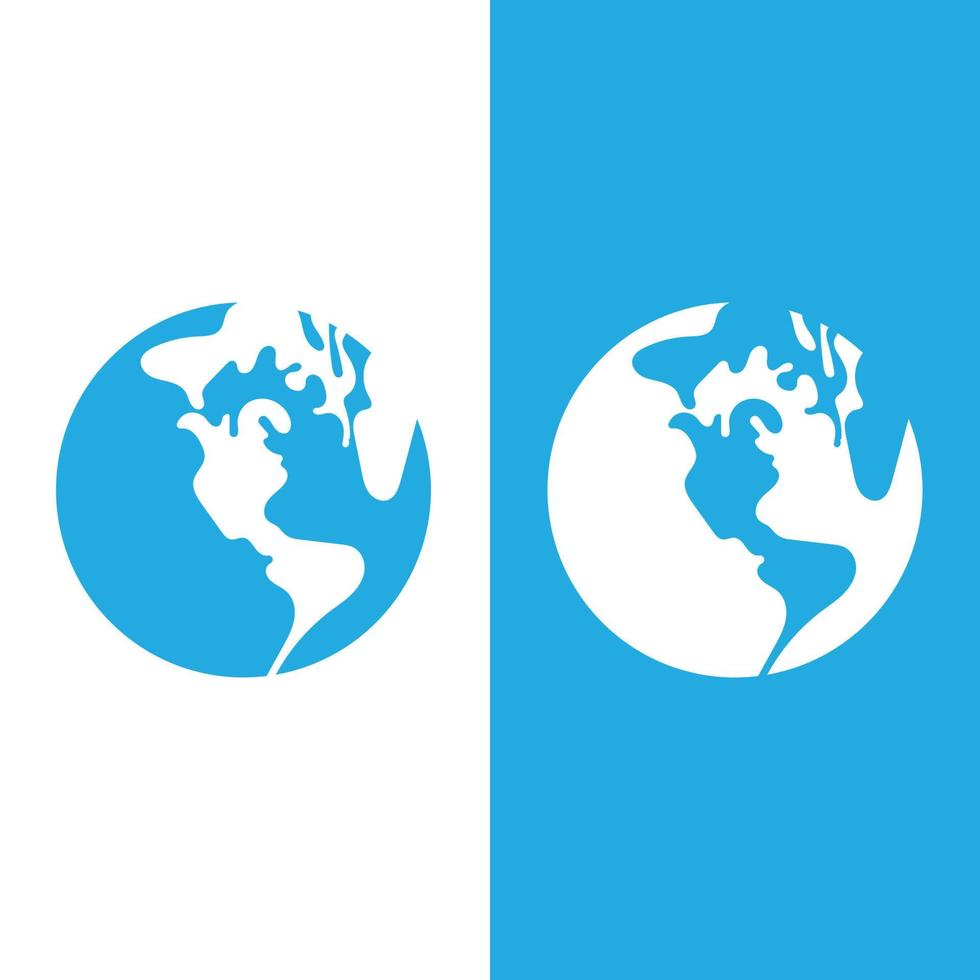 modèle de conception de vecteur de logo de globe