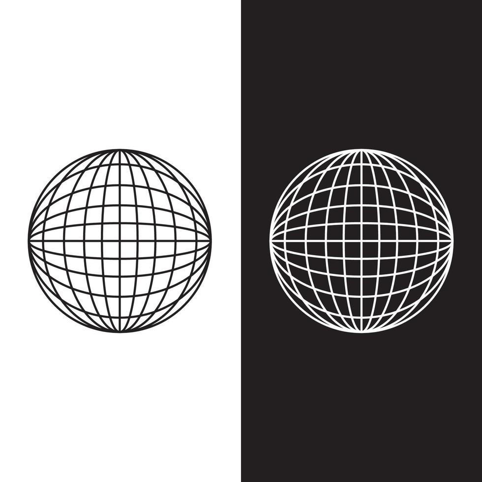 modèle de conception de vecteur de logo de globe