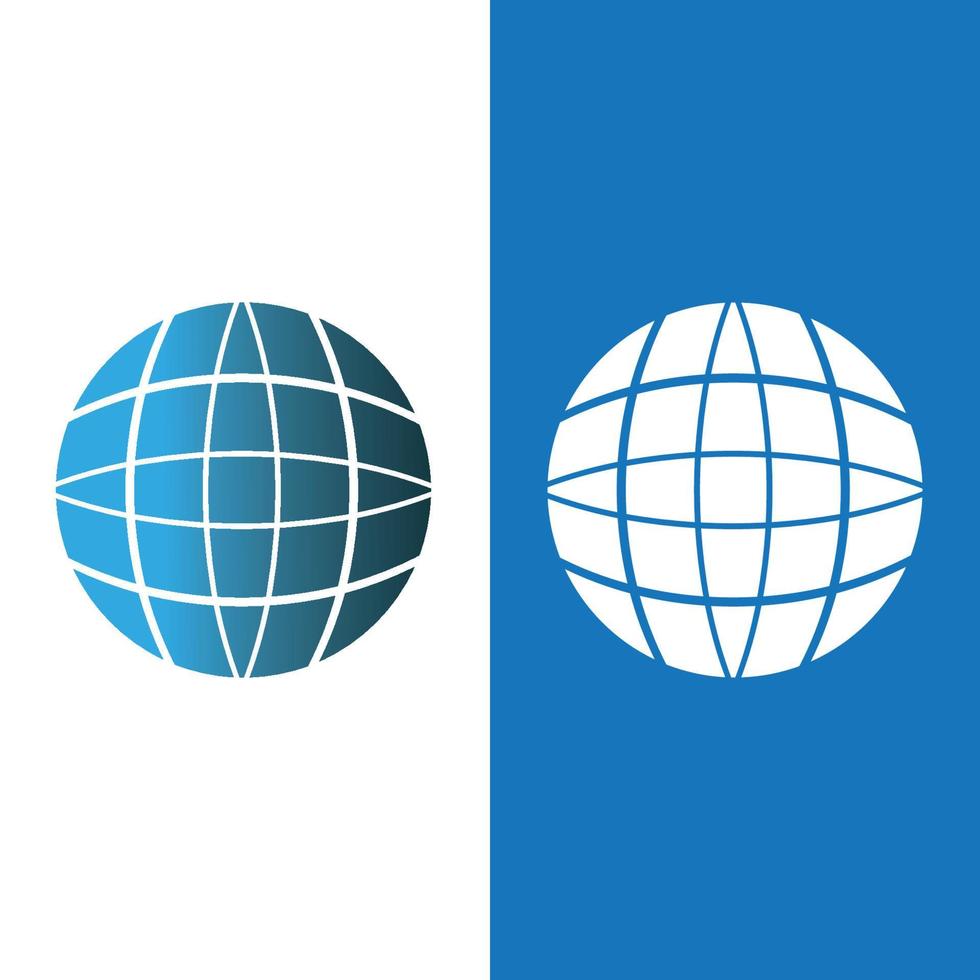 modèle de conception de vecteur de logo de globe