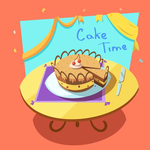 Illustration de dessin animé de boulangerie vecteur