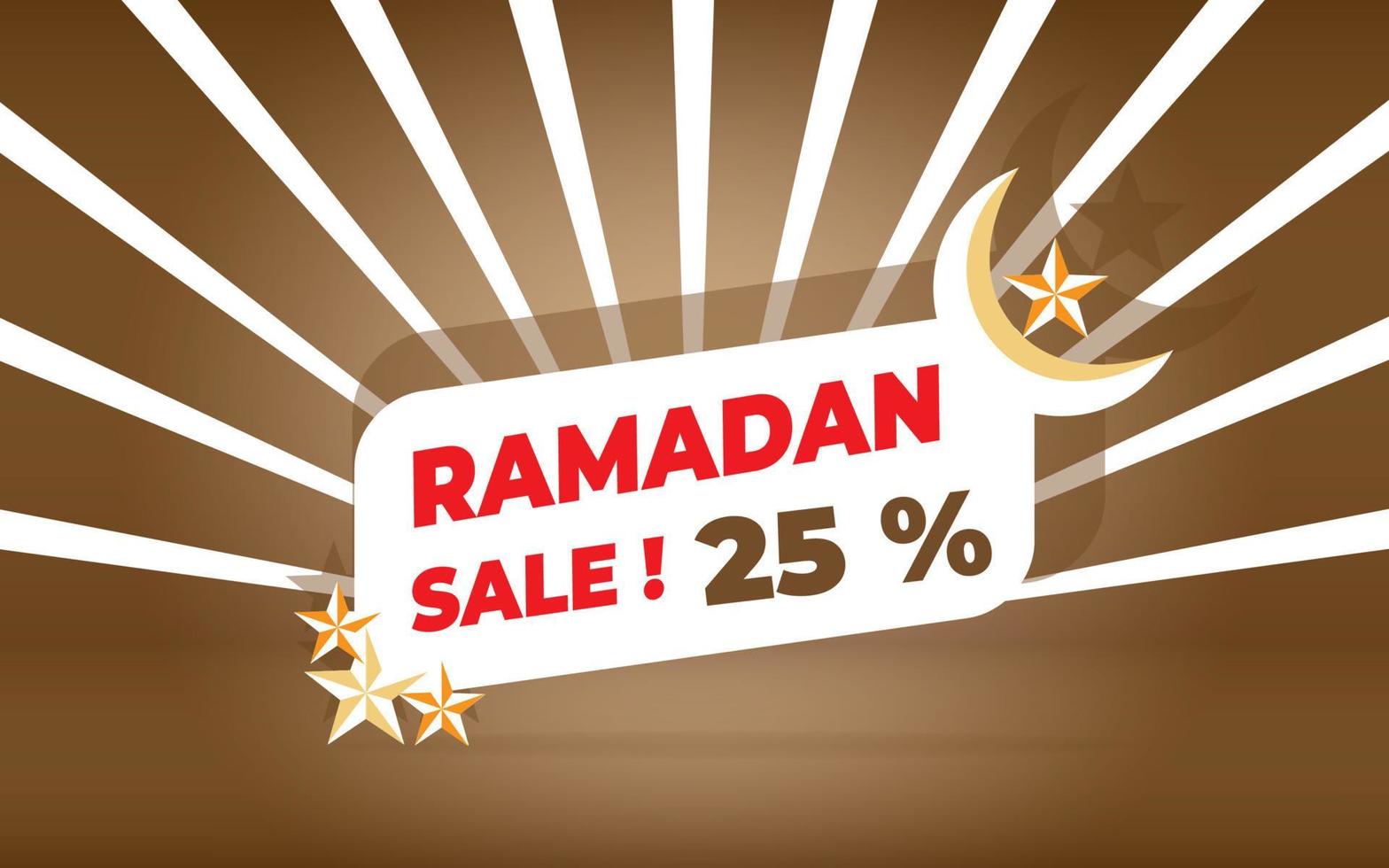 vente de bannière de ramadan vecteur