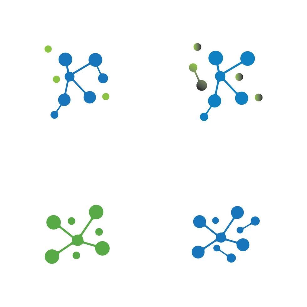 conception d'illustration vectorielle de molécule vecteur