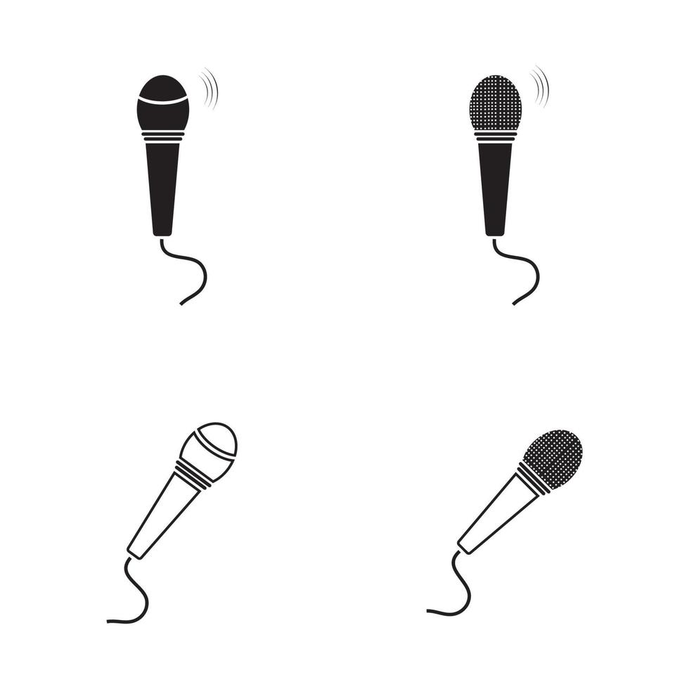 microphone icône design graphique modèle illustration vecteur