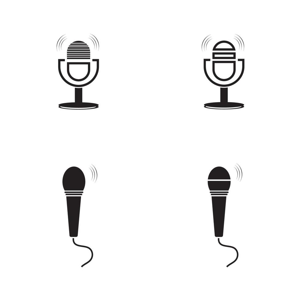 microphone icône design graphique modèle illustration vecteur