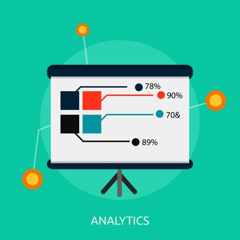 Analytique Illustration conceptuelle Conception vecteur