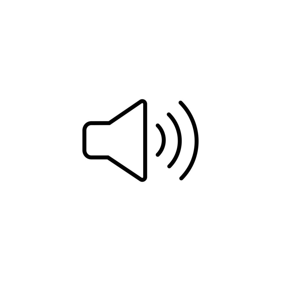icône de haut-parleur ou de volume vecteur