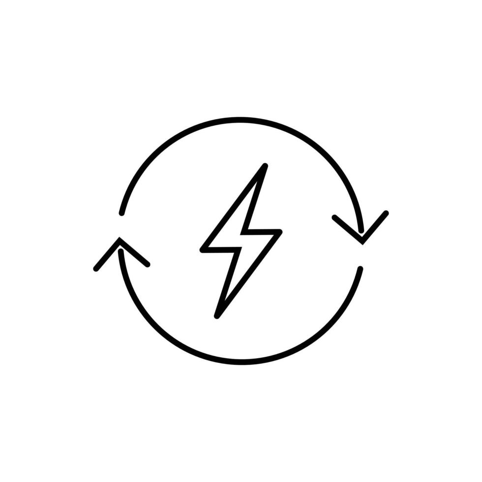 symbole d'énergie renouvelable. collection d'icônes modifiable liée aux ressources énergétiques. décoration d'éléments vectoriels adaptée au site Web ou à l'application ui ux. vecteur