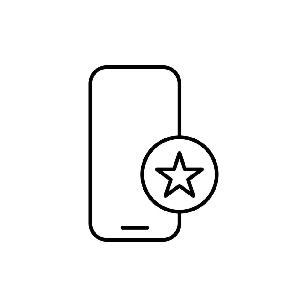 évaluation mobile. une icône liée à la victoire, à l'attribution, à la notation, etc. élément modifiable pour le site Web ou l'application mobile ui ux. vecteur