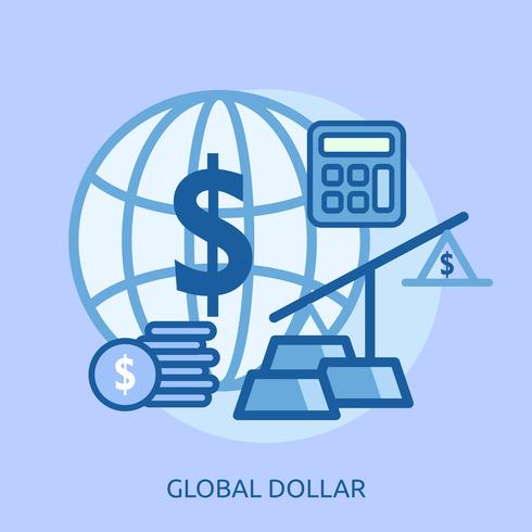 Global Euro Conceptuel illustration Design vecteur