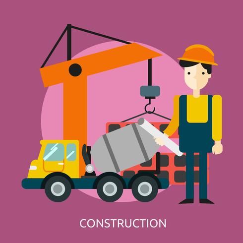 Construction Illustration conceptuelle Design vecteur