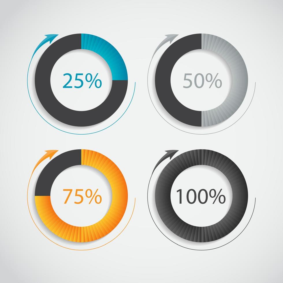 modèles d'infographie pour l'illustration vectorielle d'affaires vecteur