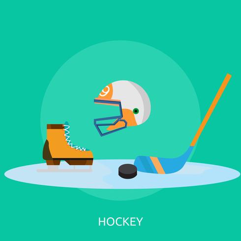 Hockey Illustration conceptuelle Design vecteur