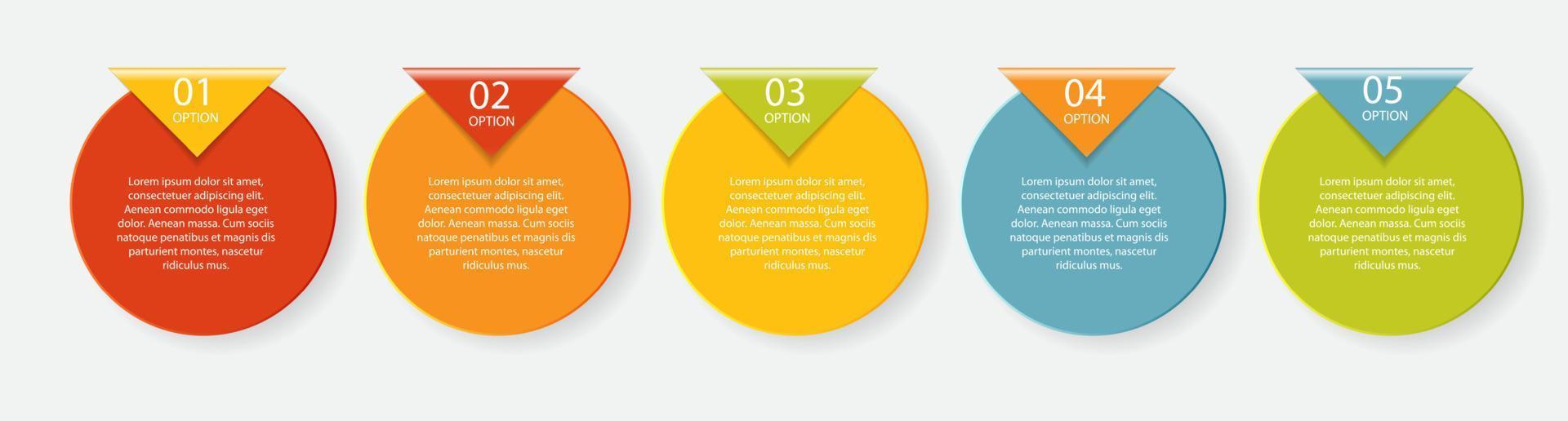 modèles d'infographie pour l'illustration vectorielle d'affaires. vecteur