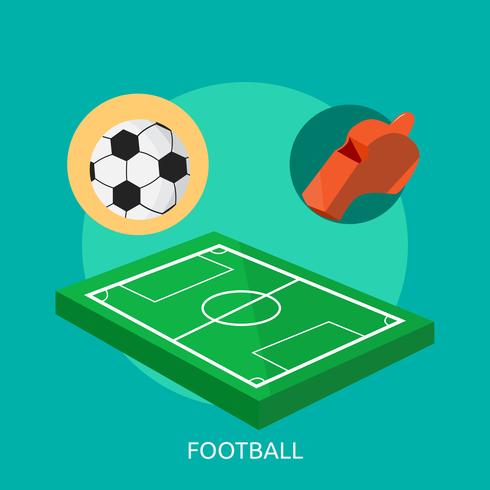 Football Illustration conceptuelle Design vecteur