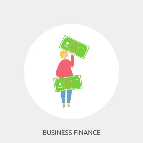 Business Finance Illustration conceptuelle Design vecteur
