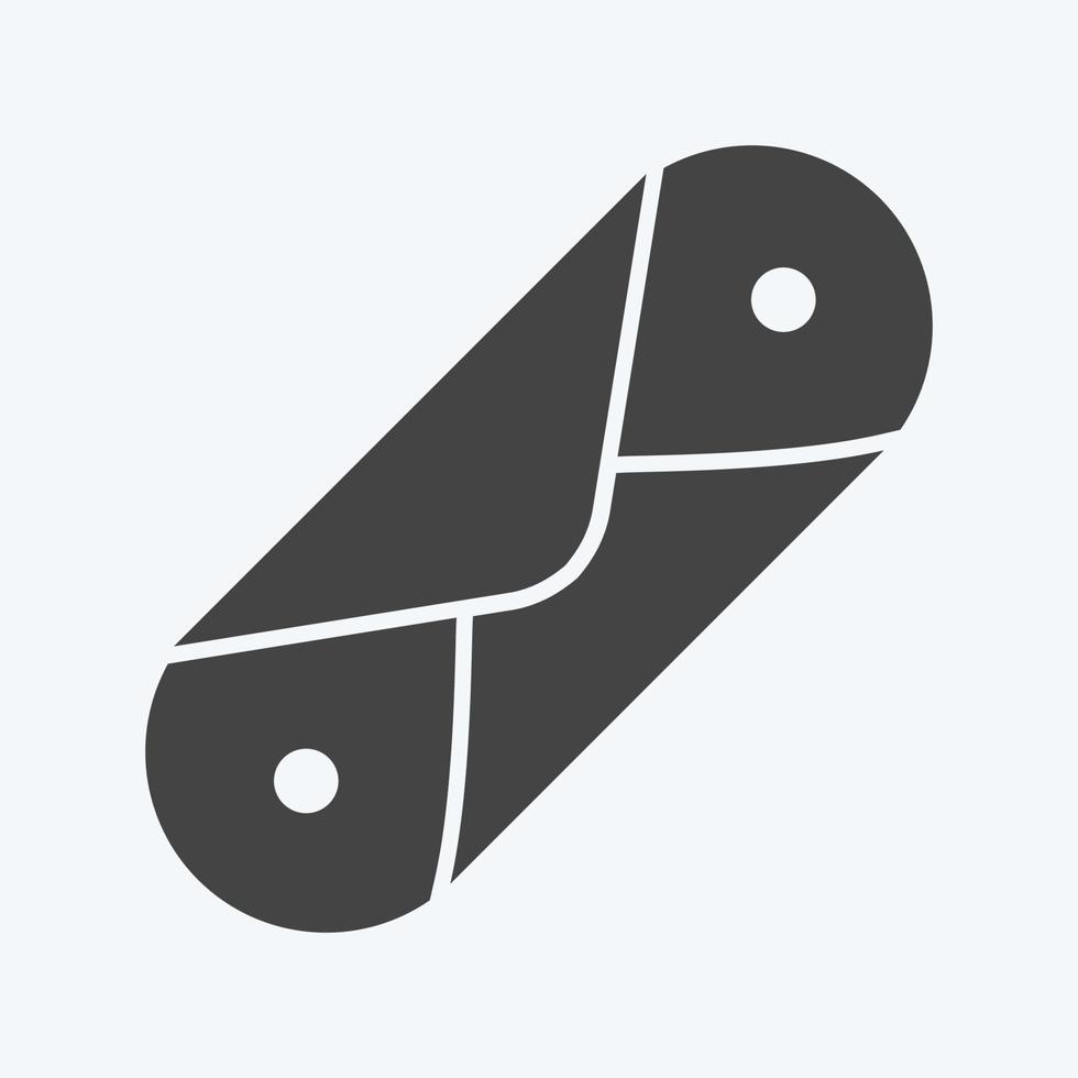 icône cannoli - style glyphe - illustration simple, trait modifiable vecteur