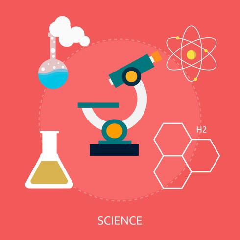 Science Illustration conceptuelle Design vecteur