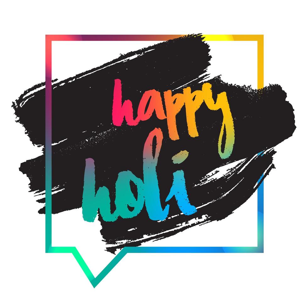 joyeux festival de holi vecteur