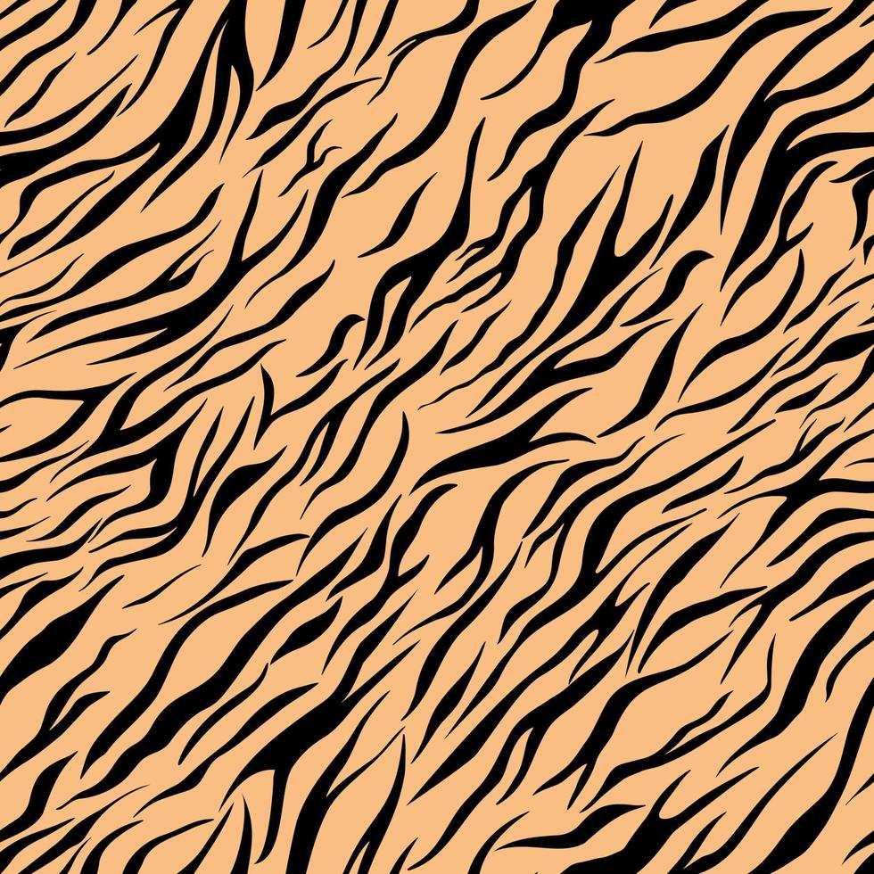 impression vectorielle continue, impression de cheveux de tigre, 2022, symbole de l'année vecteur