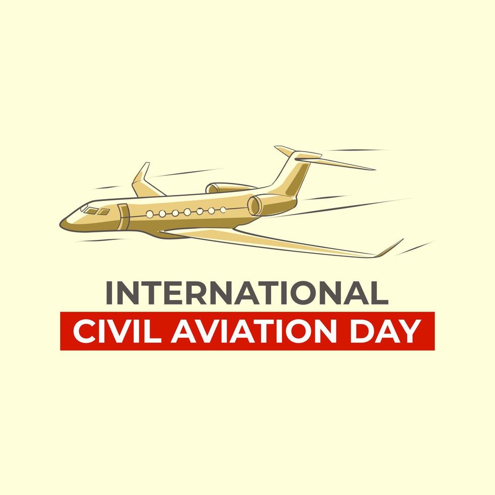 journée internationale de l'aviation civile vecteur