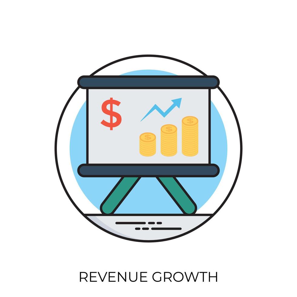 concepts de croissance des revenus vecteur
