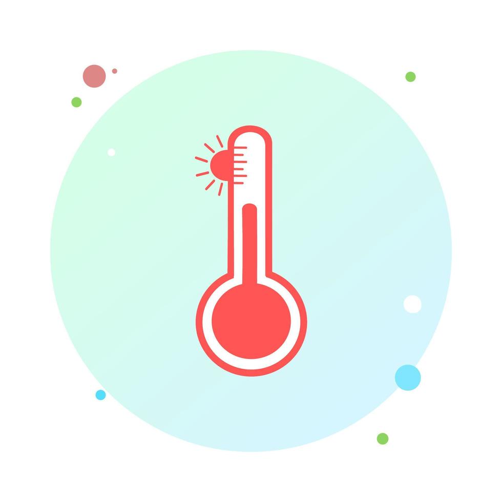 thermomètres de météorologie Celsius ou Fahrenheit mesurant l'illustration vectorielle de la chaleur ou du froid. équipement de thermomètre indiquant le temps chaud ou froid. thermomètre médical dans un style plat. logo d'icône de thermomètre. vecteur