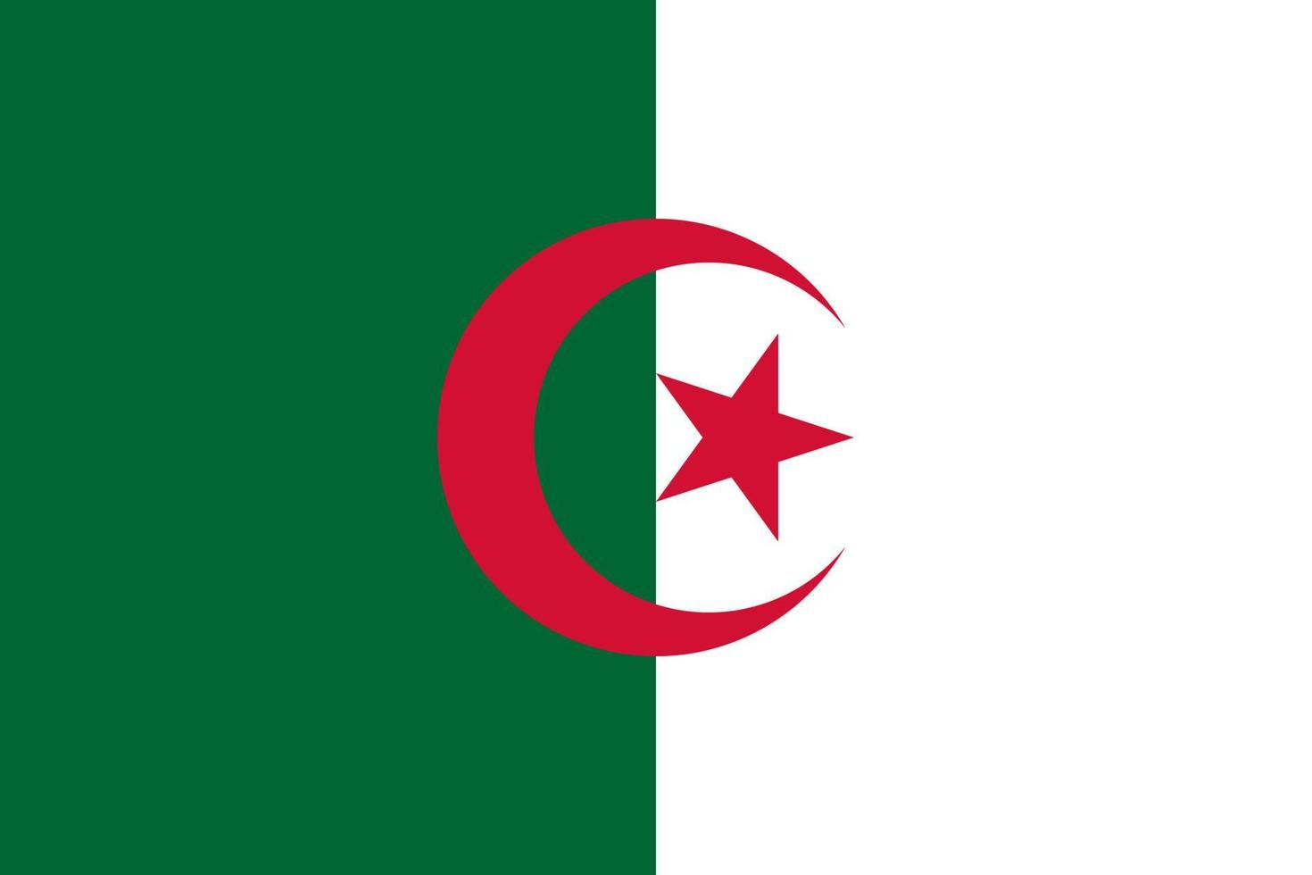 vecteur de drapeau algérie