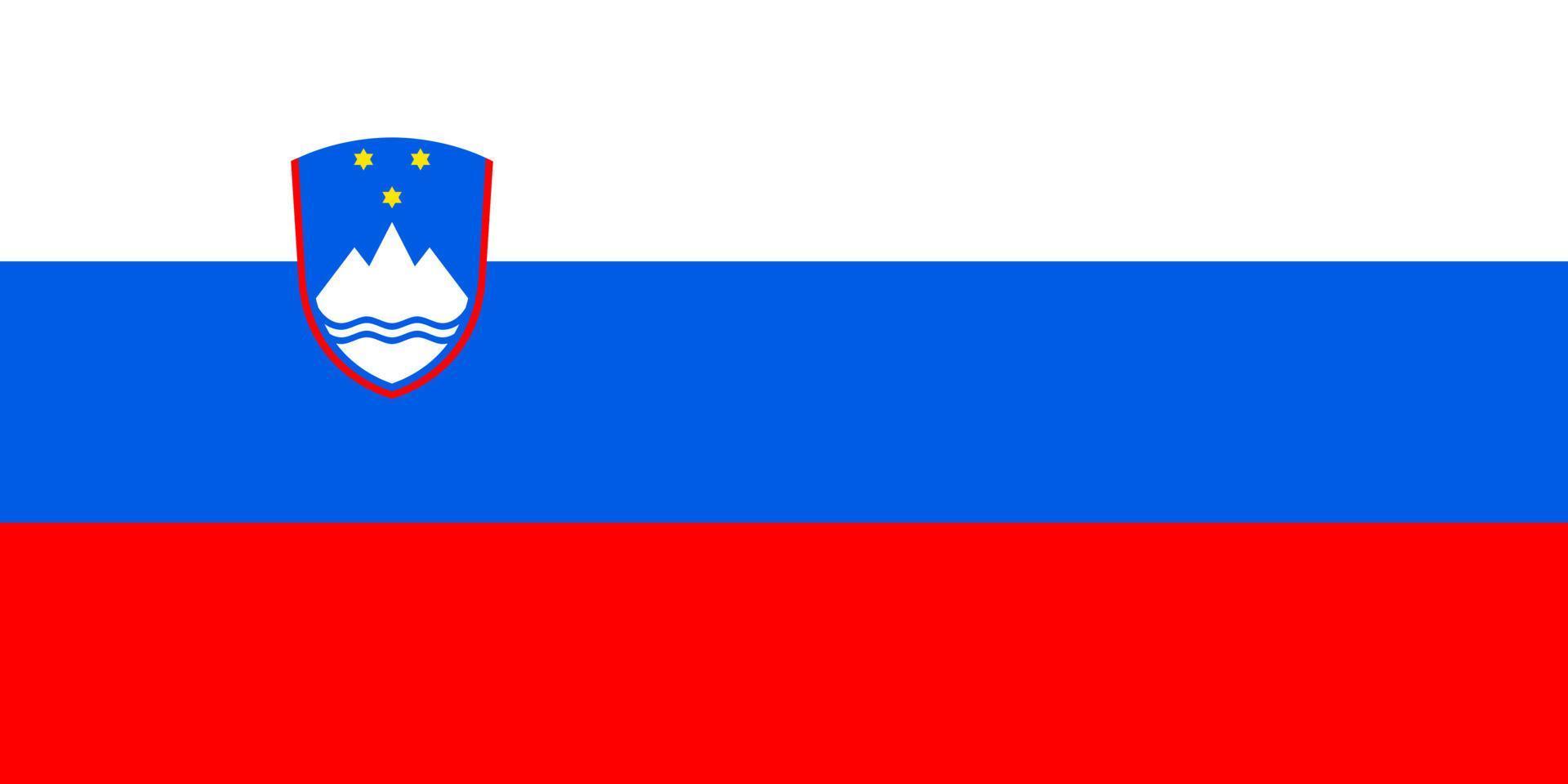 vecteur de drapeau de la slovénie